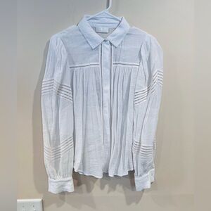 🔥For all 7 man Kind White light blouse Sz XS🔥